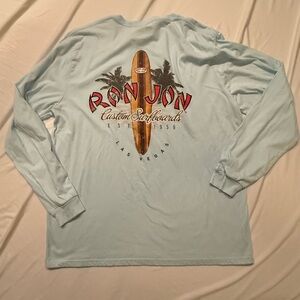 Ron Jon light blue long sleeve shirt. Size xl. Worn once!